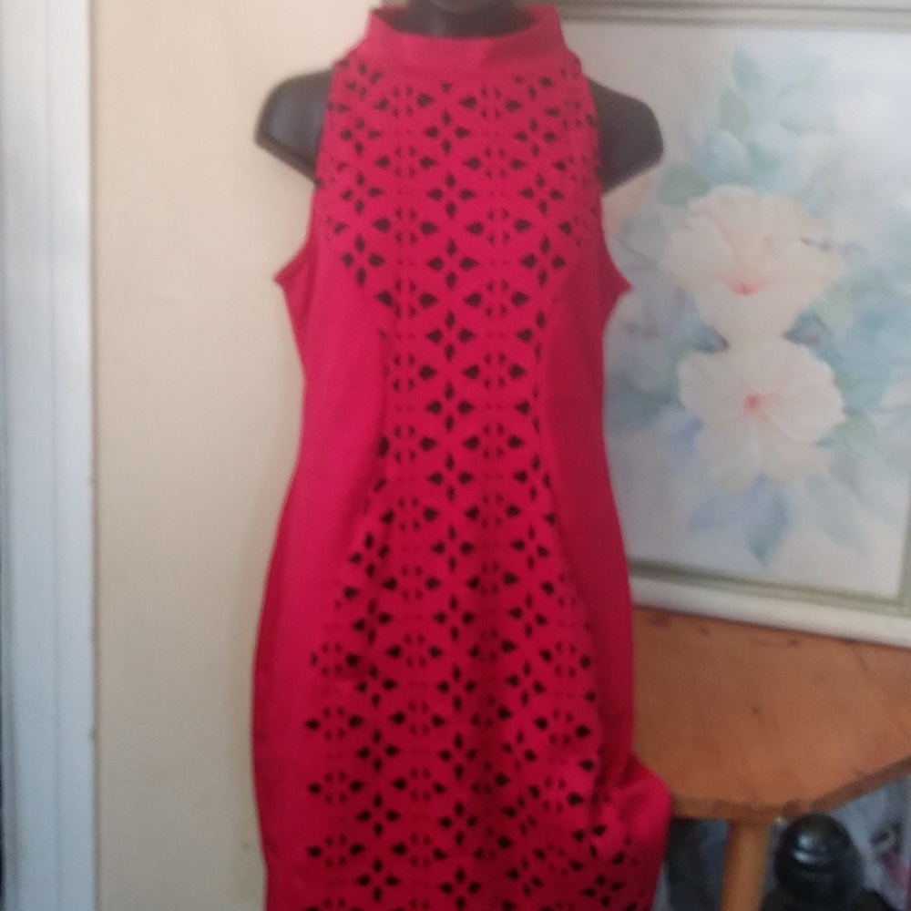 Glam Doll black and red dress size S